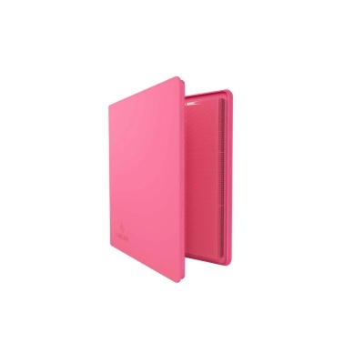 Capa rosa para tablet ligeiramente aberta com interior antiderrapante.