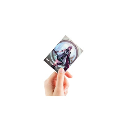 Cartão colecionável MAGIC THE GATHERING com personagem feminina e texto FINAL FANTASY