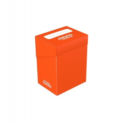 Caixa de cartão laranja com texto branco GAME GUARD