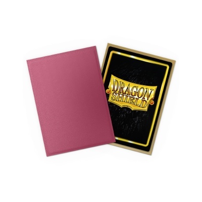 Capa rosa para cartas e baralho Dragon Shield em fundo branco