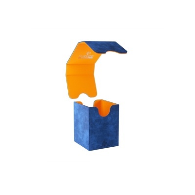 Estojo azul com interior laranja para cartas Gamegenic Exclusive
