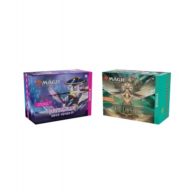 Dupla de caixas de jogos Magic The Gathering KAMIGAWA NEON DYNASTY e NEW CAPENDE