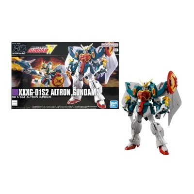 Figura de ação Altron Gundam com caixa e texto