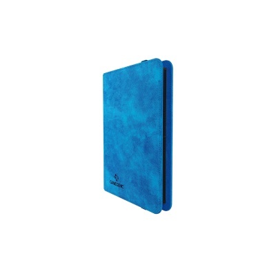 Estojo rígido azul com zíper preto e logo GAMEGENIC