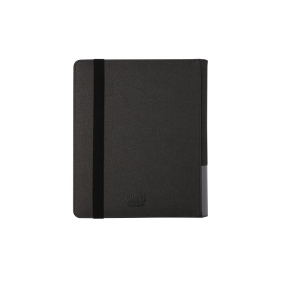 Capa preta para agenda com elástico