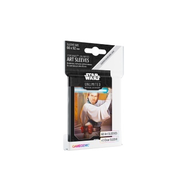 Pacote de protetores para cartas Star Wars com imagem de Obi-Wan Kenobi