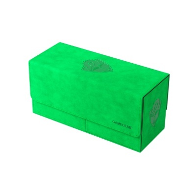 Caixa verde retangular com símbolos e texto GAMELOGIC