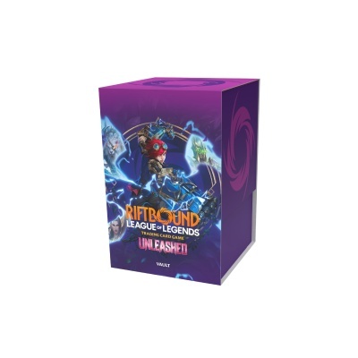 Caixa do jogo de cartas Riftbound League of Legends Unleashed Vault
