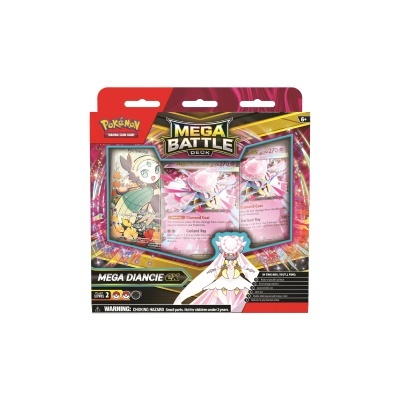Deck Mega Battle de cartas Pokémon Mega Diancie EX em embalagem colorida