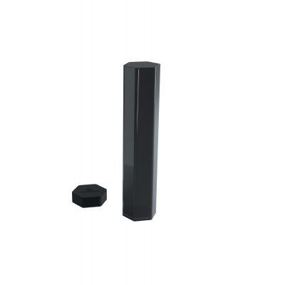 Dispositivo octogonal preto com tampa destacada