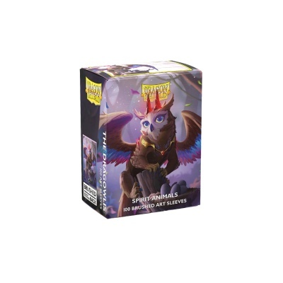 Embalagem de cartas DRAGON SHIELD com ilustração de coruja com chifres.
