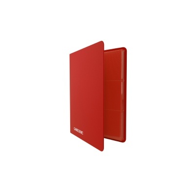 Capa protetora vermelha para cartões com vários compartimentos e logo GAMEZONE