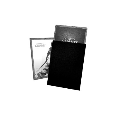 Caixa preta com cartas de protecção para jogos de cartas