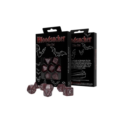 Conjunto de dados Bloodsucker com caixa preta e morcegos desenhados
