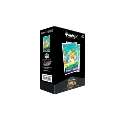 Pack preto de protetores de cartas Magic The Gathering com ilustração de Chocobo colorido