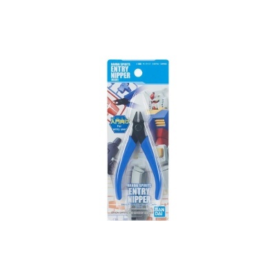 Ferramenta recortadora de entradas BANDAI SPIRITS ENTRY NIPPER com cabo azul em embalagem transparente