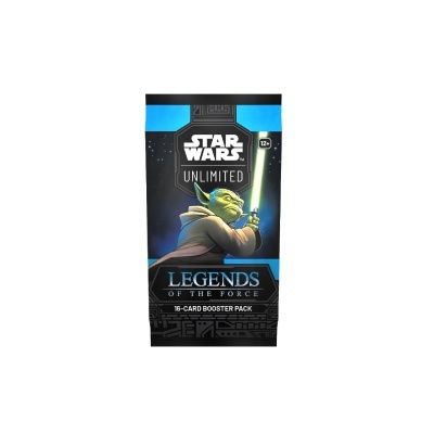 Pack de booster Star Wars Legends of the Force com imagem do Yoda