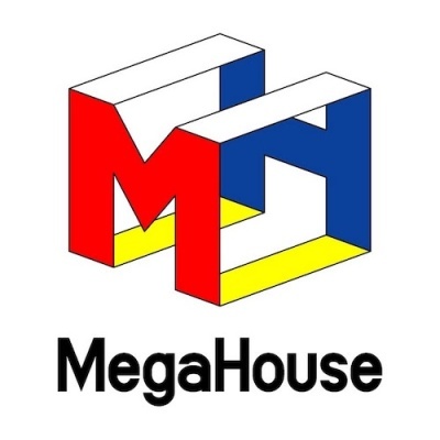 Logótipo colorido MegaHouse com letras M e H entrelaçadas