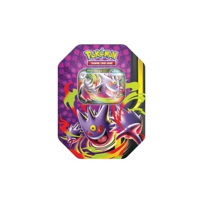 Caixa do jogo de cartas Pokémon com carta de Mega Gengar EX
