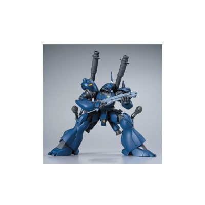 Boneco de ação de robô azul com canhões e arma