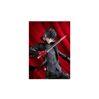 Figura colecionável de personagem masculino com máscara e espada