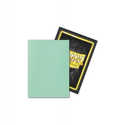 Duas capas de cadernos, uma verde água lisa e outra preta com o texto DRAGON SHIELD