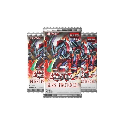 Pacotes de cartas Yu-Gi-Oh! Burst Protocol com dragão robótico