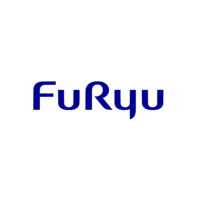 Logótipo da marca FuRyu em texto azul