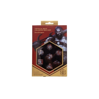Conjunto de dados poliedros Critical Role Champion Dice Set Grog Strongjaw