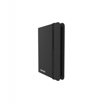 Caderno preto com capa rígida e elástico, com texto CARESIDE