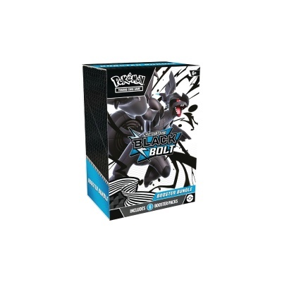 Caixa do jogo Pokémon Black Bolt com imagem do Charizard preto