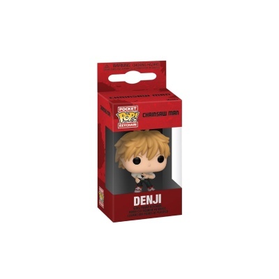 Figura Funko Pocket Pop Keychain Denji de Chainsaw Man em caixa vermelha