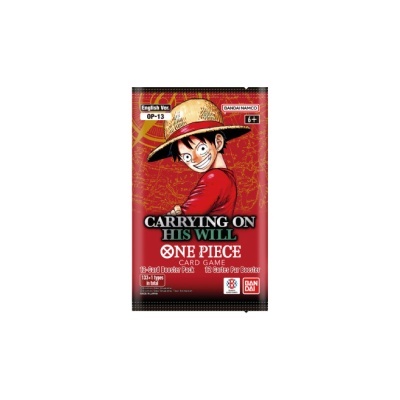 Pacote de cartas do jogo One Piece com ilustração do personagem Luffy