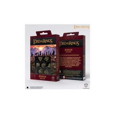 Conjunto de dados Rohan do Senhor dos Anéis com embalagem vermelha