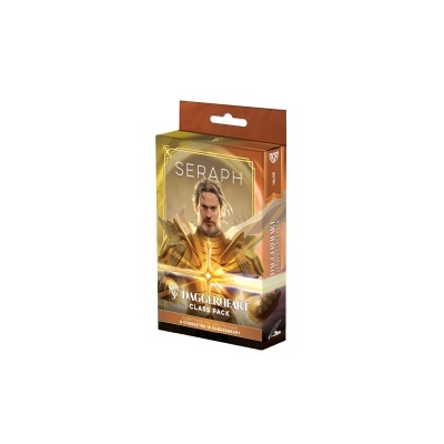 Embalagem de jogo Daggerheart Class Pack Seraph com ilustração de homem com armadura dourada