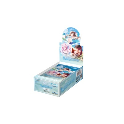 Caixa de cartas hololive Summer hologram com personagens femininas em trajes de banho
