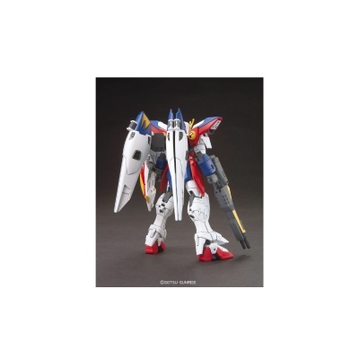 Figura de ação de robô Gundam colorido em fundo escuro