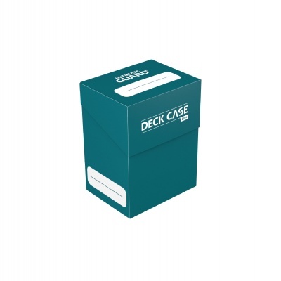 Estojo azul-escuro para cartas com etiquetas brancas DECK CASE