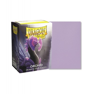 Caixa de sleeves duplas mate roxas Dragon Shield