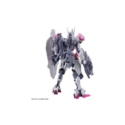 Figura robótica branca e rosa sobre fundo branco