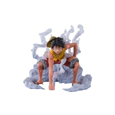 Figura de personagem de anime com efeito de fumo branco