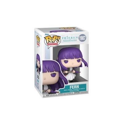 Figura Funko Pop! Animation de personagem com cabelo roxo em embalagem