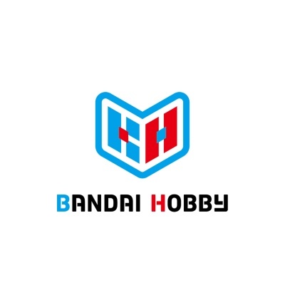 Logo Bandai Hobby com símbolo em escudo azul, branco e vermelho