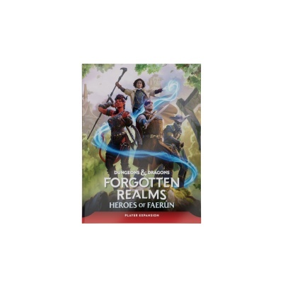 Capa de livro DUNGEONS & DRAGONS FORGOTTEN REALMS HEROES OF FAERÛN.