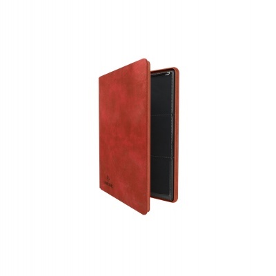 Capa vermelha em pele sintética para tablet ou agenda com interior preto