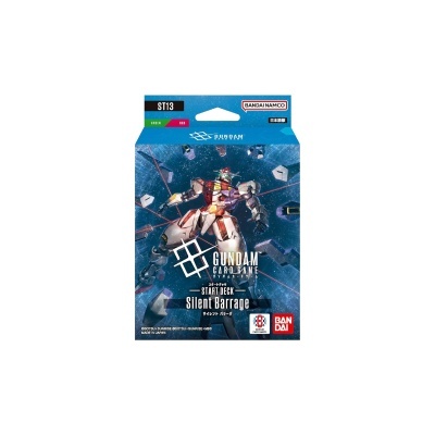 Pack de cartas Gundam Card Game START DECK Silent Barrage da Bandai Namco com robô Gundam
