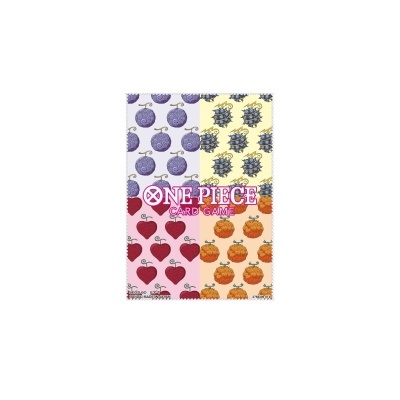 Pacote colorido de cartas One Piece Card Game com desenho de frutas em quatro cores