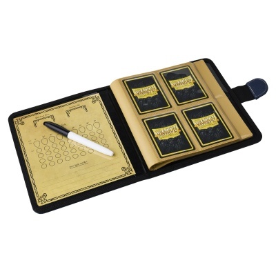 Carteira para cartas de jogo com cartas Dragon Shield, folha de organização e caneta