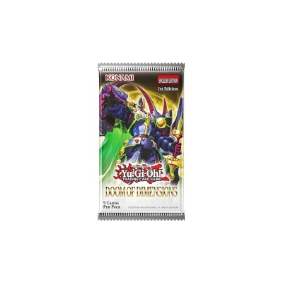 Pack de cartas Yu-Gi-Oh! Doom of Dimensions edição especial com robô colorido