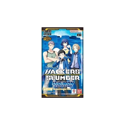 Pack de cartas Digimon Card Game com personagens animados em fundo azul